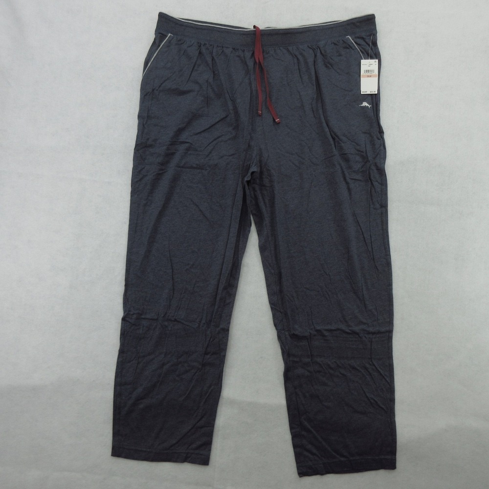 Tommy Bahama Mens Big & Tall Lounge Pants Jersey Heather 2XLB New